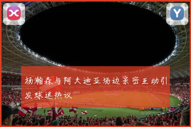 杨瀚森与阿夫迪亚场边亲密互动引发球迷热议